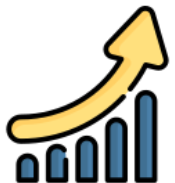 Growth chart showing rising demand